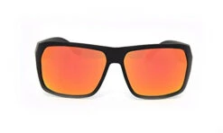 I-SEA Nick-I Sunglass Polarized Mirror Lens Men's (Black Matte/Orange)